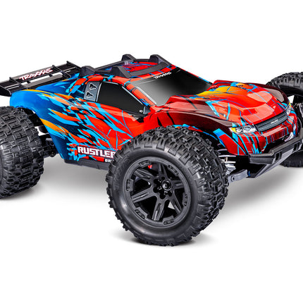 Traxxas 67464-4 Rustler® 4x4 VX3 1/10 RTR 4WD Brushless Stadium Truck w/VX3 ESC, TQi™ Sport 2.4GHz Radio & TSM® (Various Colors) TRA67464-4