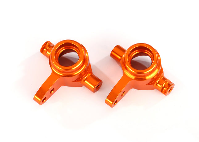 Traxxas 6837A Aluminum Steering Block Set Orange TRA6837A