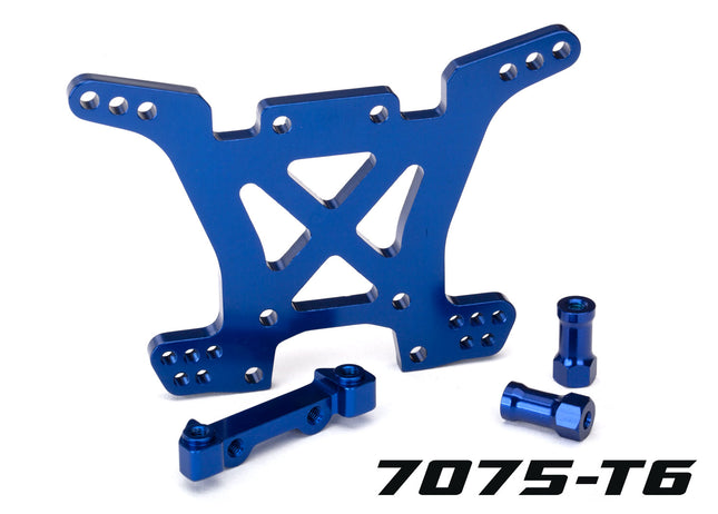 Traxxas 6838X Aluminum Rear Shock Tower Blue TRA6838X