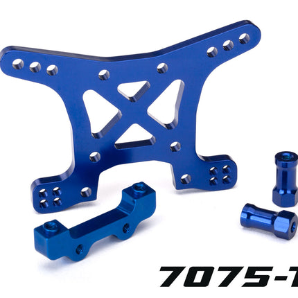 Traxxas 6839X Aluminum Front Shock Tower Blue TRA6839X