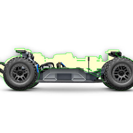 Traxxas 68454-4 Slash® 4x4 VX3 1/10 RTR 4WD Brushless Short Course Truck w/VX3 ESC, TQi™ Sport 2.4GHz Radio & TSM® (Various Colors) TRA68454-4