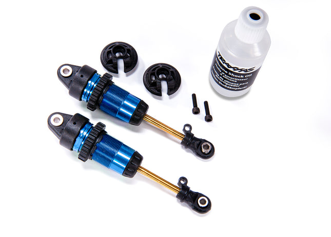 Traxxas 7461 Complete GTR Long Shocks w/Ti-Nitride Shafts Blue TRA7461