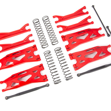 Traxxas 7895R WideMaxx Suspension Kit For X-Maxx Red TRA7895R