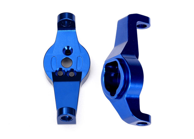 Traxxas 8232X Caster Blocks 6061-T6 Aluminum Blue-Anodized TRA8232X