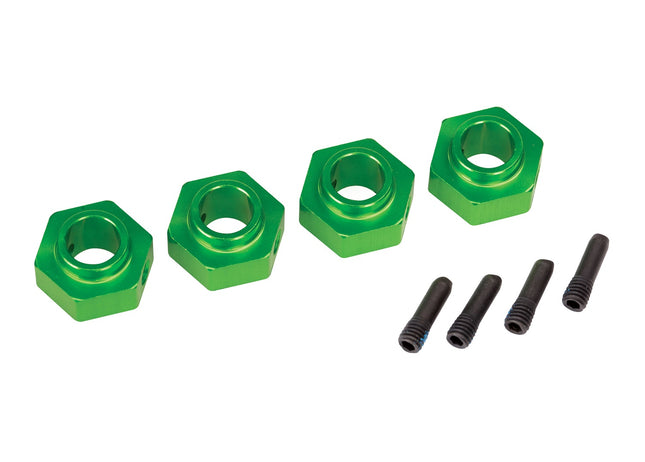 Traxxas 8269G TRX-4 12mm Hex Aluminum Wheel Hubs Green TRA8269G