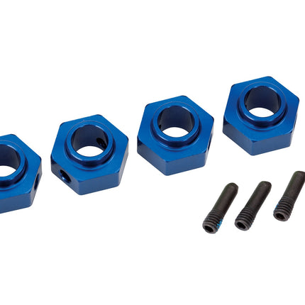 Traxxas 8269X TRX-4 12mm Hex Aluminum Wheel Hubs Blue TRA8269X