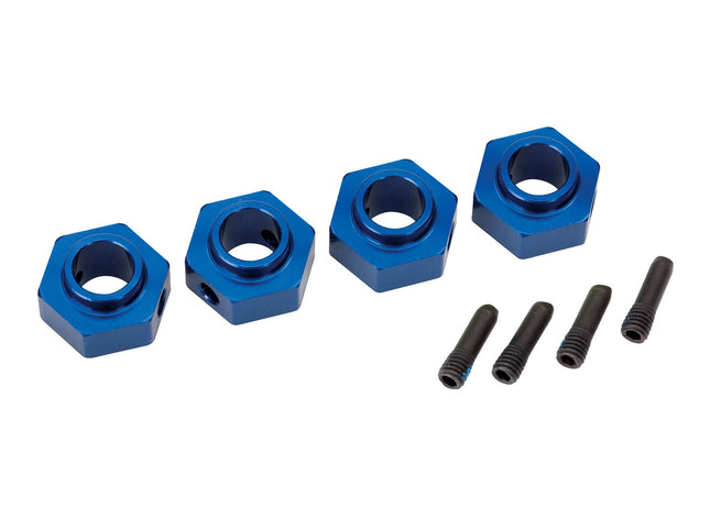 Traxxas 8269X TRX-4 12mm Hex Aluminum Wheel Hubs Blue TRA8269X