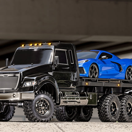 Traxxas TRX-6 1/10 6x6 Ultimate RC Hauler Flatbed Tow Truck w/TQi 2.4GHz Radio & Pro Scale Winch TRA88086-84-BLK