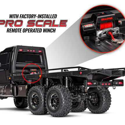 Traxxas TRX-6 1/10 6x6 Ultimate RC Hauler Flatbed Tow Truck w/TQi 2.4GHz Radio & Pro Scale Winch TRA88086-84-BLK