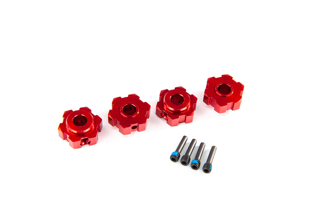Traxxas 8956R Maxx Aluminum Wheel Hex Red TRA8956R