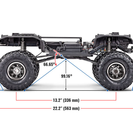 Traxxas TRX-4 1/10 High Trail Edition RC Crawler w/'79 Chevy K10 Truck Body &/TQi 2.4GHz Radio TRA92056-4