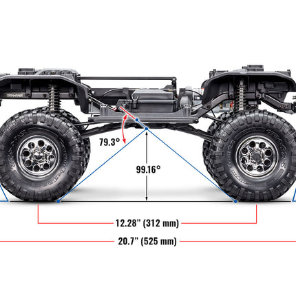 Traxxas TRX-4 1/10 High Trail Edition RC Crawler w/'72 Chevy K5 Blazer Body & TQi 2.4GHz Radio TRA92086-4