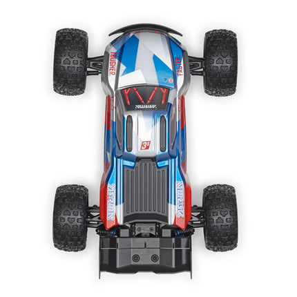 Arrma Mini Kraton 3S BLX 4X4 1/16 RTR Brushless Speed Monster Truck (Red/Blue) w/2.4GHz Radio, 3S LiPo Battery & Charger ARA2508ST1