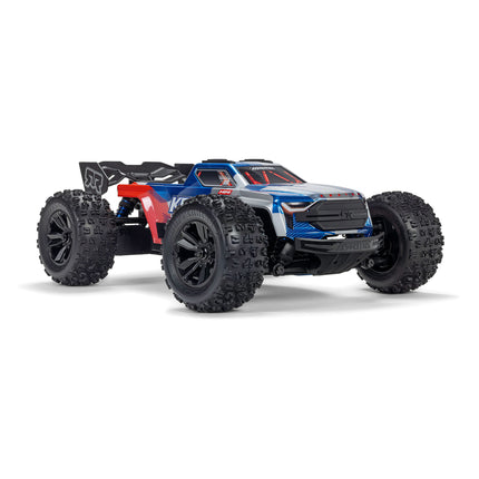 Arrma Mini Kraton 3S BLX 4X4 1/16 RTR Brushless Speed Monster Truck (Red/Blue) w/2.4GHz Radio, 3S LiPo Battery & Charger ARA2508ST1