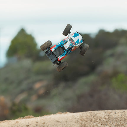Arrma Mini Kraton 3S BLX 4X4 1/16 RTR Brushless Speed Monster Truck (Red/Blue) w/2.4GHz Radio, 3S LiPo Battery & Charger ARA2508ST1