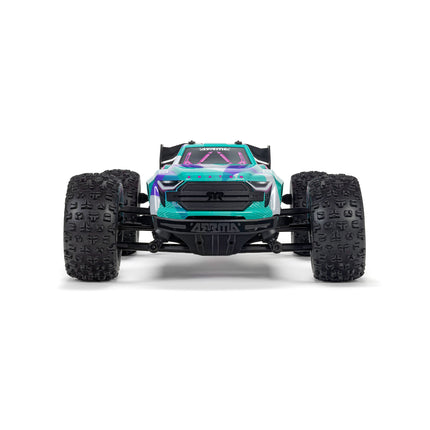 Arrma Mini Kraton 3S BLX 4X4 1/16 RTR Brushless Speed Monster Truck (Teal/Pink) w/2.4GHz Radio, 3S LiPo Battery & Charger ARA2508ST2