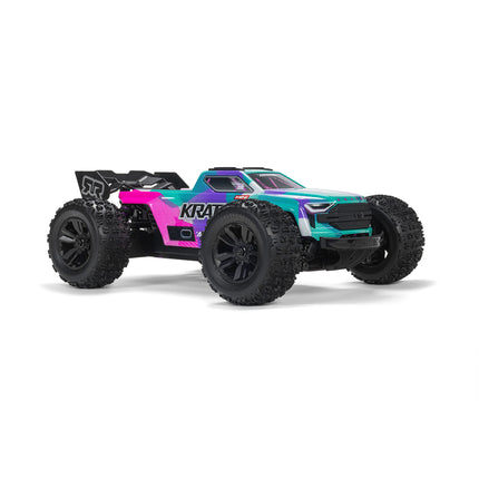 Arrma Mini Kraton 3S BLX 4X4 1/16 RTR Brushless Speed Monster Truck (Teal/Pink) w/2.4GHz Radio, 3S LiPo Battery & Charger ARA2508ST2
