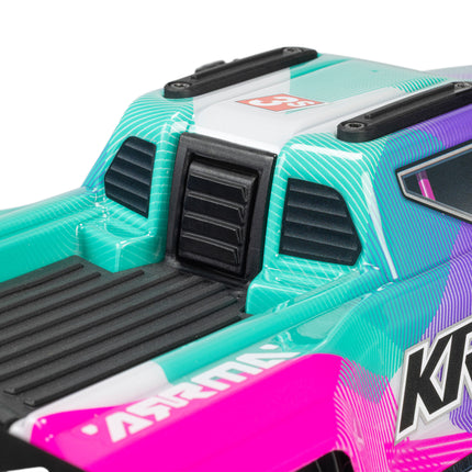 Arrma Mini Kraton 3S BLX 4X4 1/16 RTR Brushless Speed Monster Truck (Teal/Pink) w/2.4GHz Radio, 3S LiPo Battery & Charger ARA2508ST2