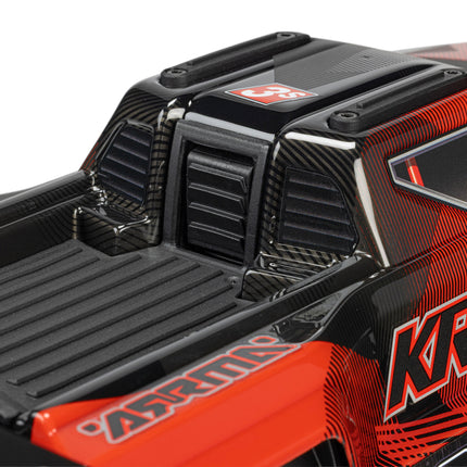 Arrma Mini Kraton 3S BLX 4X4 1/16 RTR Brushless Speed Monster Truck (Black/Red) w/2.4GHz Radio ARA2508T1