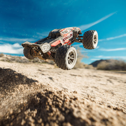 Arrma Mini Kraton 3S BLX 4X4 1/16 RTR Brushless Speed Monster Truck (Black/Red) w/2.4GHz Radio ARA2508T1