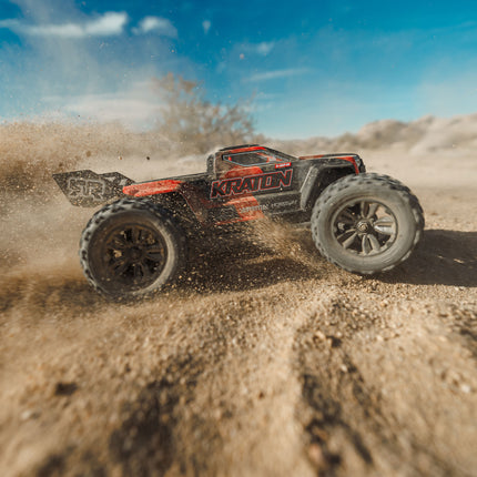 Arrma Mini Kraton 3S BLX 4X4 1/16 RTR Brushless Speed Monster Truck (Black/Red) w/2.4GHz Radio ARA2508T1