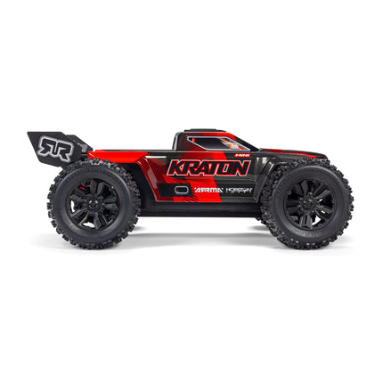 Arrma Mini Kraton 3S BLX 4X4 1/16 RTR Brushless Speed Monster Truck (Black/Red) w/2.4GHz Radio ARA2508T1