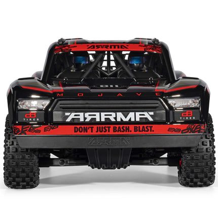 Arrma Mojave 6S EXB RTR Brushless 1/7 4WD Extreme Bash Desert Truck (Black/Red) w/2.4GHz Radio ARA7704V3T1