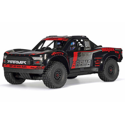 Arrma Mojave 6S EXB RTR Brushless 1/7 4WD Extreme Bash Desert Truck (Black/Red) w/2.4GHz Radio ARA7704V3T1