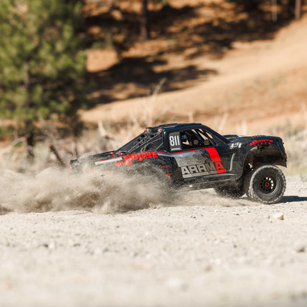 Arrma Mojave 6S EXB RTR Brushless 1/7 4WD Extreme Bash Desert Truck (Black/Red) w/2.4GHz Radio ARA7704V3T1