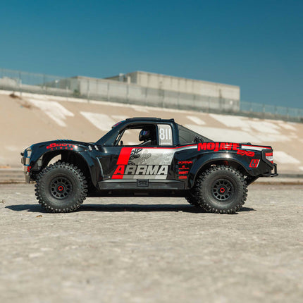Arrma Mojave 6S EXB RTR Brushless 1/7 4WD Extreme Bash Desert Truck (Black/Red) w/2.4GHz Radio ARA7704V3T1