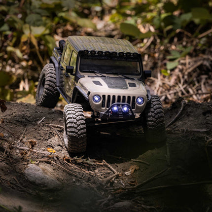 Axial SCX10 III Jeep JT Gladiator 1/10 RTR 4WD Electric Trail Rock Crawler (Tan) w/2.4GHz Radio AXI-2443T1