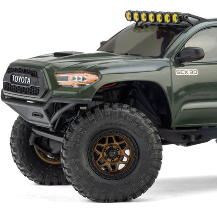 Axial SCX30 Toyota Tacoma TRD Pro 1/30 4WD RTR Scale Mini Crawler (Green) w/2.4GHz Radio, Battery & Charger AXI-3289T1