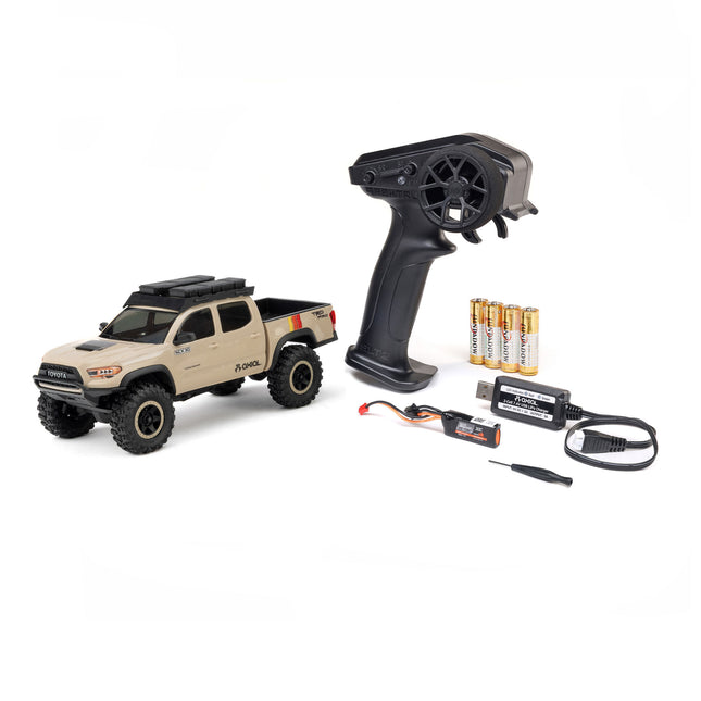 Axial SCX30 Toyota Tacoma TRD Pro 1/30 4WD RTR Scale Mini Crawler (Dark Earth) w/2.4GHz Radio, Battery & Charger  AXI-3289T2