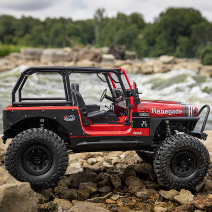 Axial SCX10 III Jeep CJ-7 V2 1/10 RTR 4WD Brushed Rock Crawler (Red) w/2.4GHz Transmitter AXI03008V2T1