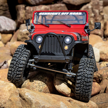 Axial SCX10 III Jeep CJ-7 V2 1/10 RTR 4WD Brushed Rock Crawler (Red) w/2.4GHz Transmitter AXI03008V2T1