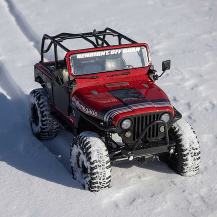 Axial SCX10 III Jeep CJ-7 V2 1/10 RTR 4WD Brushed Rock Crawler (Red) w/2.4GHz Transmitter AXI03008V2T1