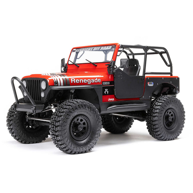 Axial SCX10 III Jeep CJ-7 V2 1/10 RTR 4WD Brushed Rock Crawler (Red) w/2.4GHz Transmitter AXI03008V2T1