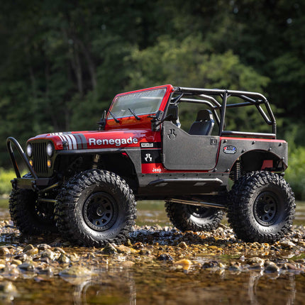 Axial SCX10 III Jeep CJ-7 V2 1/10 RTR 4WD Brushed Rock Crawler (Red) w/2.4GHz Transmitter AXI03008V2T1