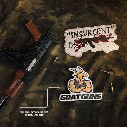 Goat Guns AK47 Wirestock Model GOAAK-WIRE-BLACK