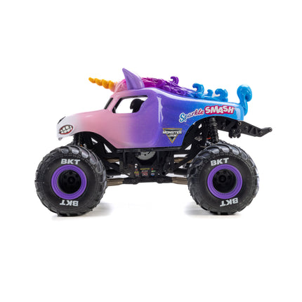 Losi 1/18 Mini LMT 4x4 Brushed RTR Monster Truck (Sparkle Smash) w/SLT2 2.4GHz Radio, Battery & Charger LOS01026T5