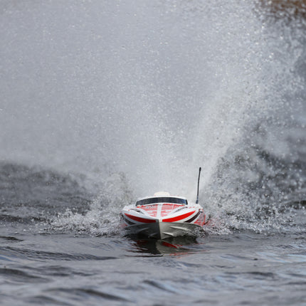 ProBoat Impulse 32" Deep-V RTR Brushless Boat White/Red PRB08037T2
