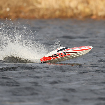 ProBoat Impulse 32" Deep-V RTR Brushless Boat White/Red PRB08037T2