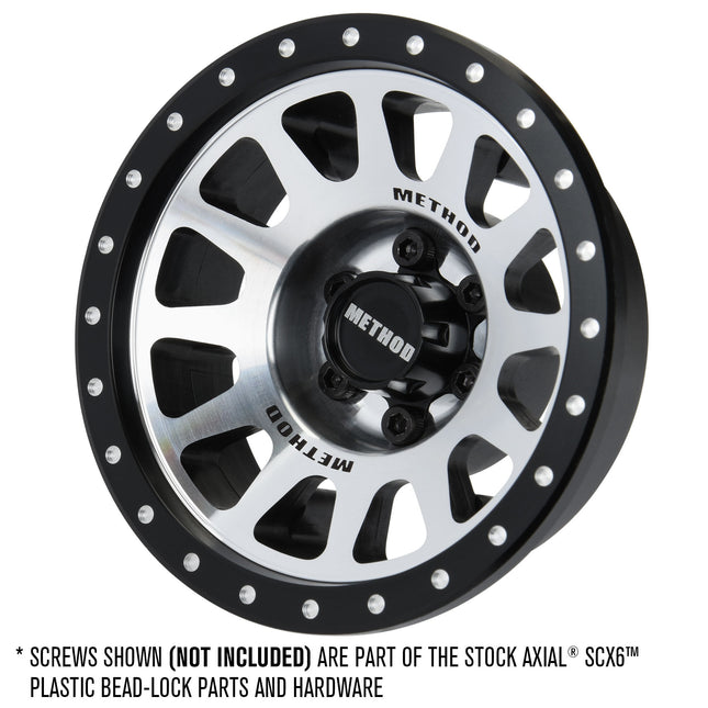 Proline 1/6 Method 305 Alum F/R 2.9" +2 Offset SCX6 Wheel Faces Silver PRO281400
