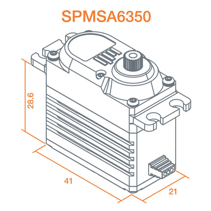 Spektrum A6350 Ultra Torque / High Speed Brushless HV Servo SPMSA6350