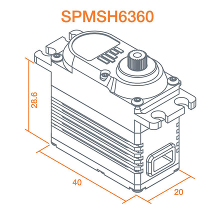 Spektrum H6360 Mid Torque Ultra Speed Heli Tail HV Servo SPMSH6360
