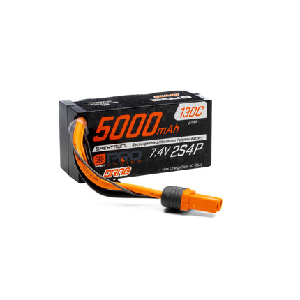 Spektrum RC 2S 130C LiPo Smart No Prep Drag Pro Series Battery w/IC5 Connector SPMXDRB2