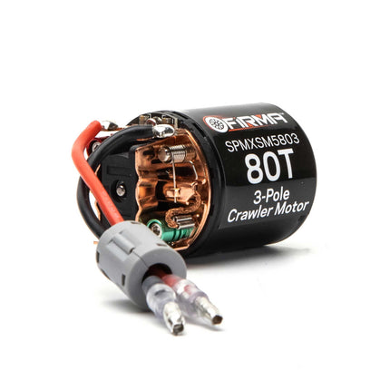 Spektrum Firma 80T Rebuildable 3-Pole Brushed Crawler Motor SPMXSM5803