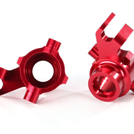Traxxas 8937R Maxx Aluminum Steering Blocks Red TRA8937R