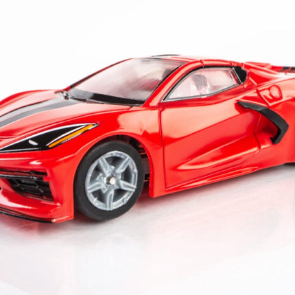 Corvette C8, Torch Red, HO Scale Slot Car AFX22011