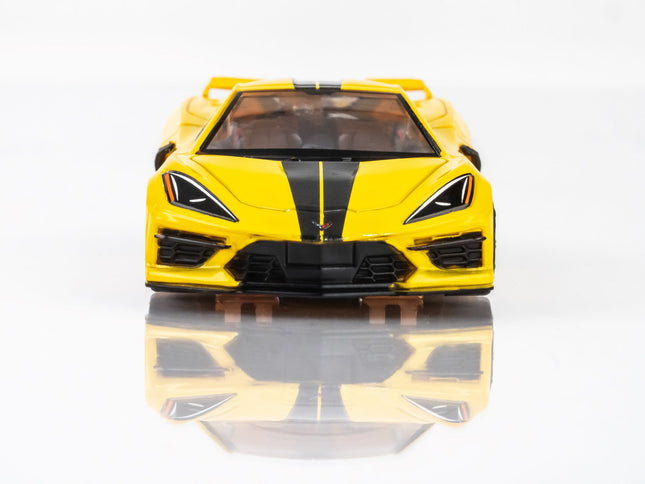 Corvette C8, Accelerate Yellow, HO Scale Slot Car AFX22013